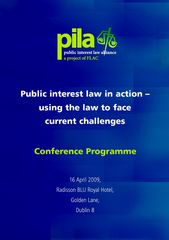 Public interest law in action – using the law to face current challenges
